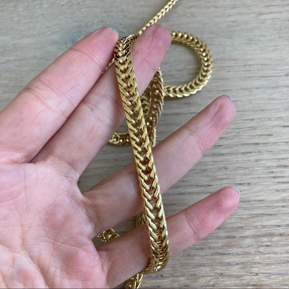 Saint Laurent Diagonal Leather Minaudière Clutch Black Gold - Picture 14 of 16